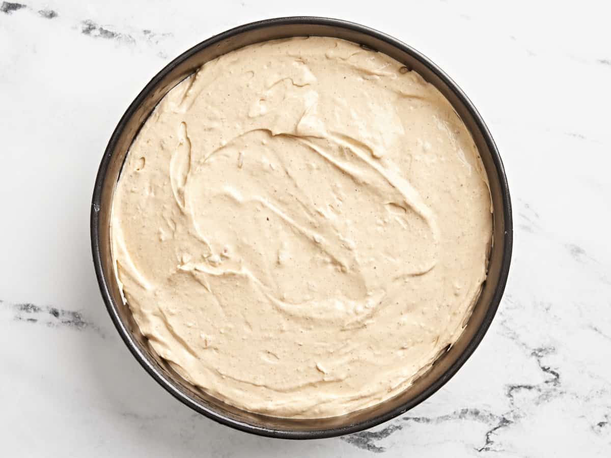 Taco Dip spread out in a serving bowl.