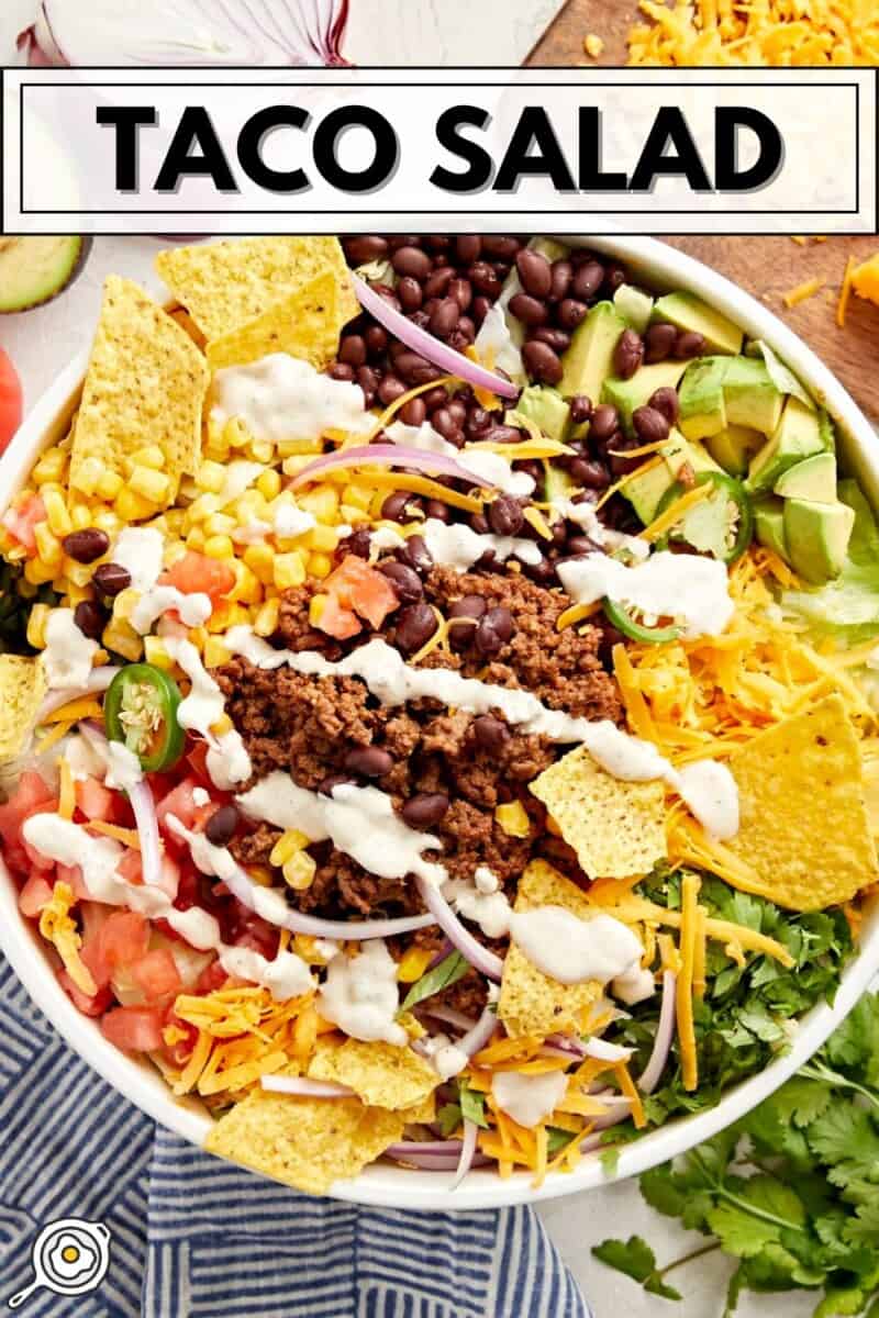 taco salad pin.