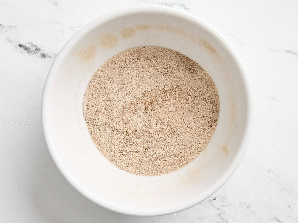 Cinnamon sugar in a bowl.